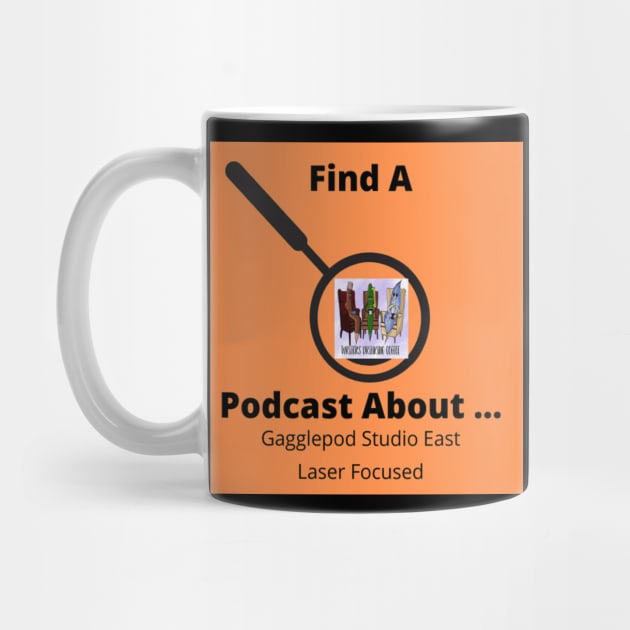 Writers Drinking Coffee Laser focused Design by Find A Podcast About